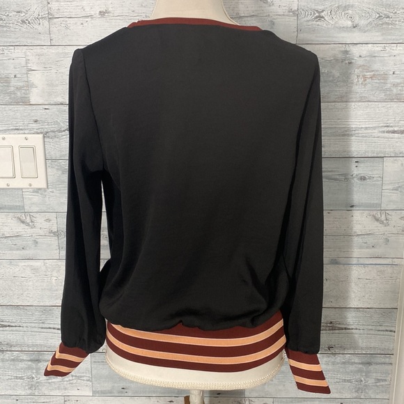 SCOTCH & SODA MADISON SCOTCH SHEER BLACK TOP - Picture 7 of 10